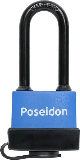 POSEIDON 40 Padlock waterproof with extended shackle and cylinder cover