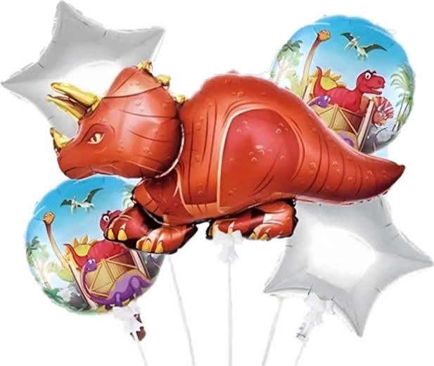 Dinosaur Birthday Balloon Set 5 pcs