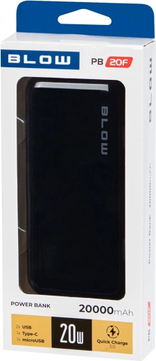 Fast charging PD 20 W and QC 3.0