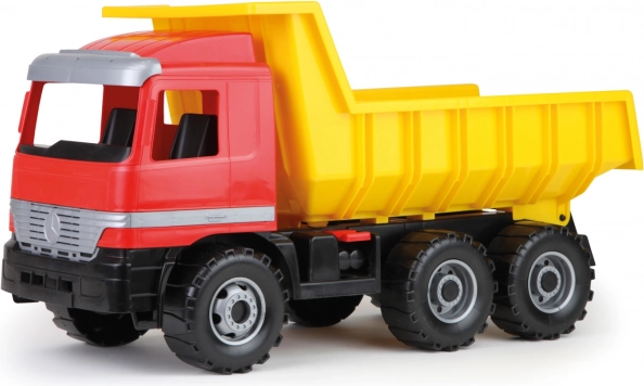 Lena Mercedes savivartis su kėbulo fiksatoriumi, plastikinis sunkvežimis 62 cm