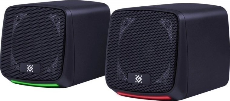Computer Speakers 2.0 with LED Backlight 6 W, Black