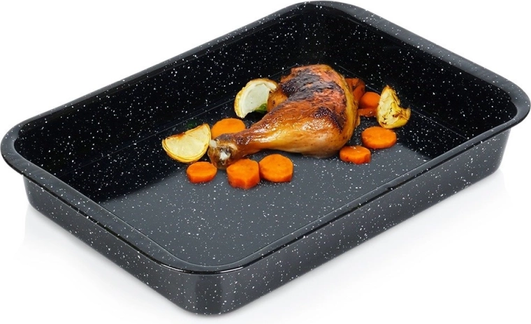 Emaliuota stačiakampė kepimo forma 3 l, 35,5 × 24 × 5 cm