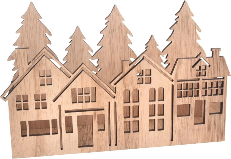 Beige wooden house with fenced enclosure