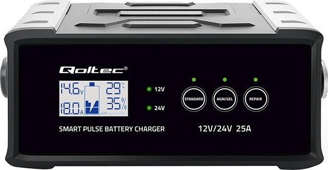 Microprocessor control and 6 charging stages
