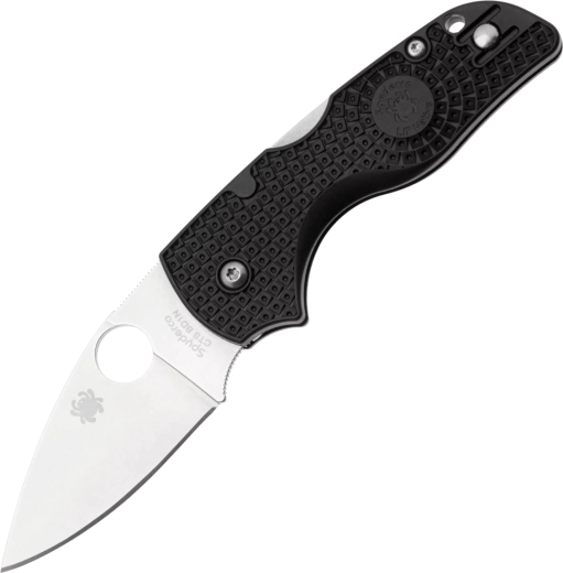 Spyderco Lil Native Lightweight Black folding pocket knife 6.3 cm