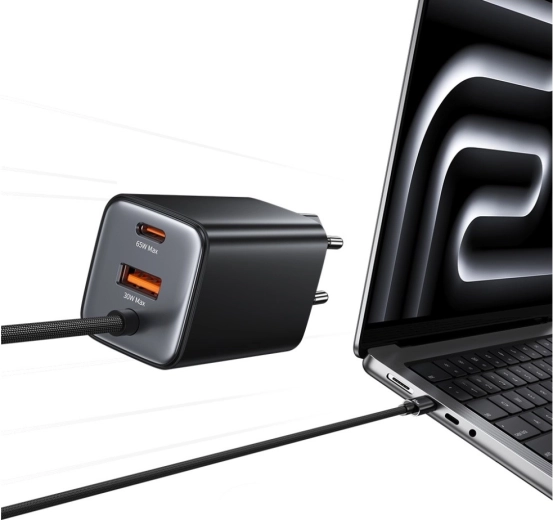 Fast 65 W charging with GaN and PD