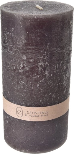 Black pillar candle 320 g, 14 cm