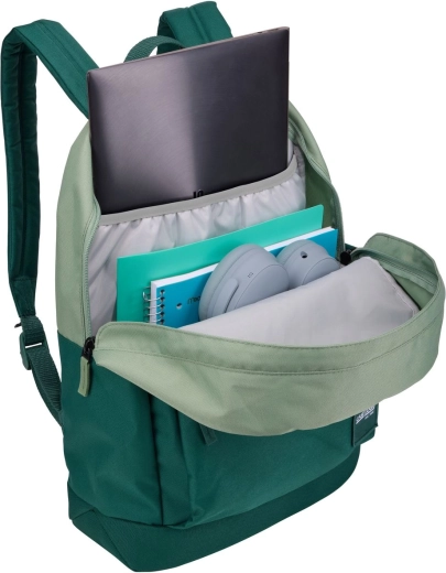 Organized space for a laptop and school essentials