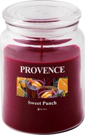 Scented candle in glass PROVENCE sweet punch 95 hours