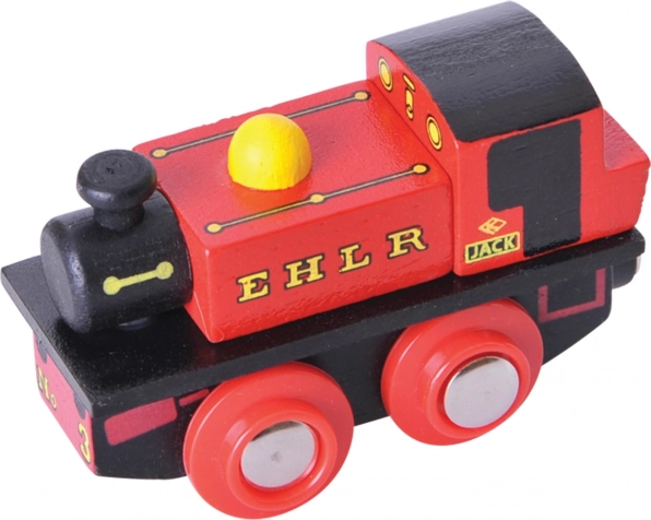 Wooden Replica Locomotive Jack Bigjigs Rail