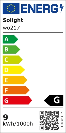 Energy class G according to the EU label