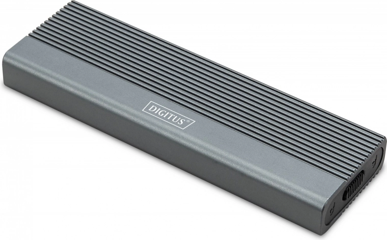 Aluminum enclosure for M.2 SATA SSD with USB‑C 3.1 Gen 2, tool‑free