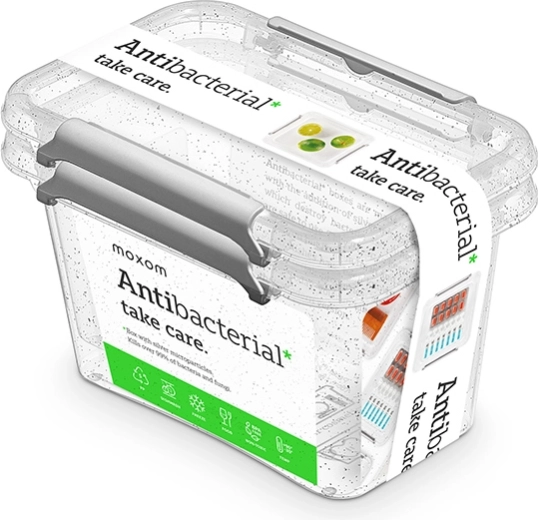 Antibakteriniai maisto indeliai 2× 650 ml