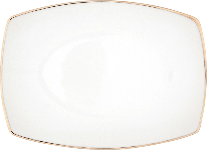 Serviravimo dubuo MariaPaula Moderna kvadratinis 33 cm su auksiniu dekoru