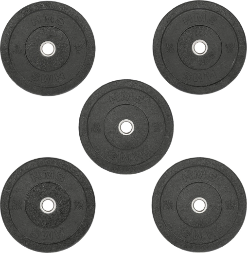 Olimpinis bumper diskas 15 kg HMS