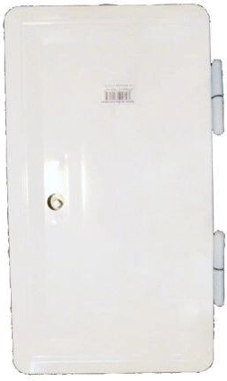 Double chimney door white 160 × 320 mm
