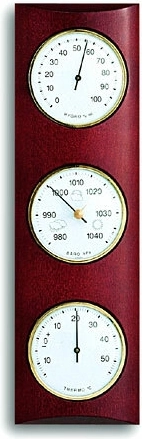 Analog weather station made of beech wood TFA