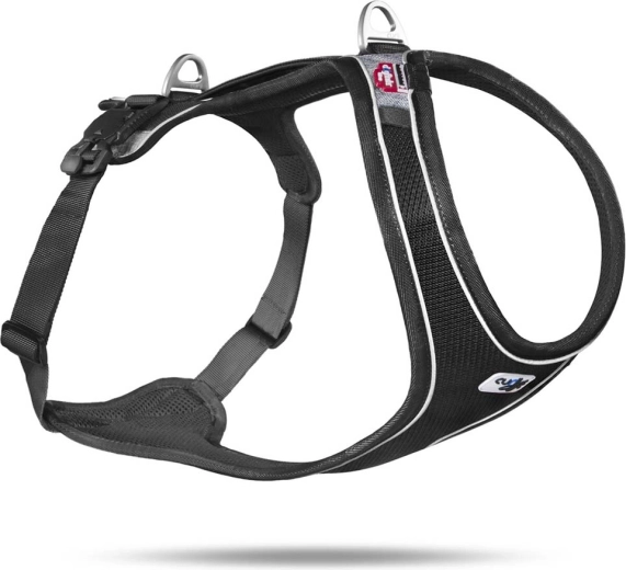 Šunų petnešos Curli Belka Comfort juodos, dydis L (25–35 kg)