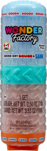 Modeling Set Wonder Factory Never Dry Dough & Sand blue and orange