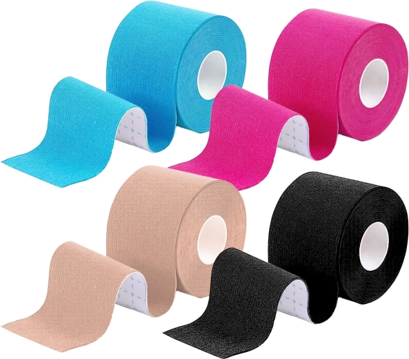 4 kineziologinių teipų rinkinys 5 m × 5 cm