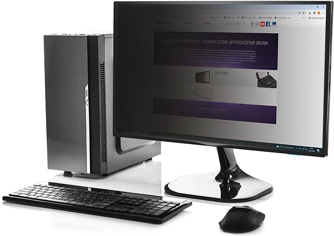 Qoltec private filter for 23" monitor 16:9 with privacy and blue light protection