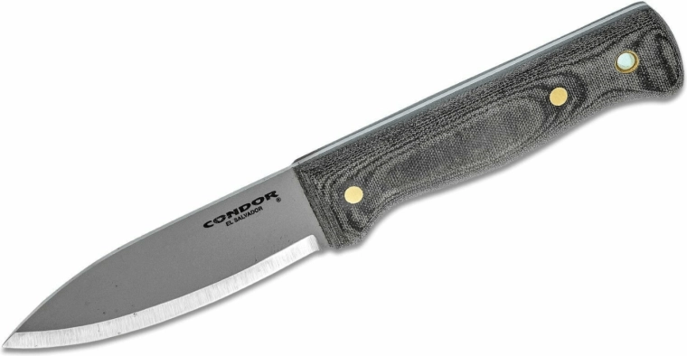Condor Bushlore – outdoor knife 10.5 cm, Micarta, leather sheath