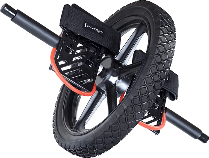 HMS Ab Wheel with Straps for Hands and Feet