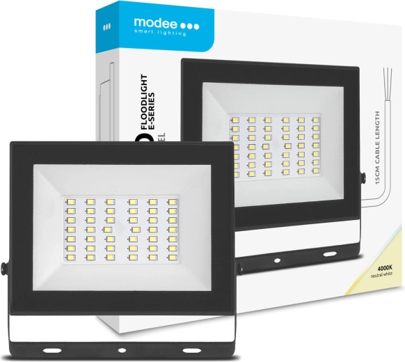 Modee LED Floodlight E-series Slim 30 W, 120°, 2400 lm, neutral white