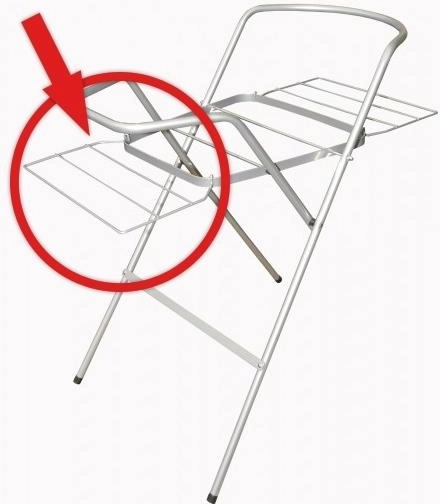Drying rack for bathtub stand holder – white