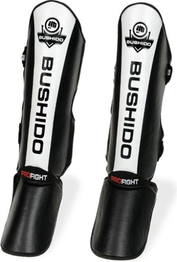 Blauzdų ir pėdos kelties apsaugos DBX Bushido Pro Fight – juodai balta