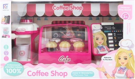 Children's Battery-Powered Café with Accessories