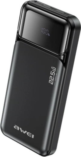 Awei PA-90 22.5 W PD 10000 mAh Power Bank with 2 USB-C
