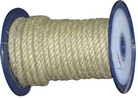 Natūrali susukta virvė su polipropilenu 14 mm, 100 m