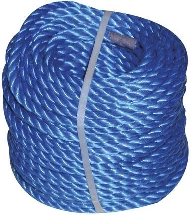 Twisted polypropylene rope 10 mm, colored, 20 m