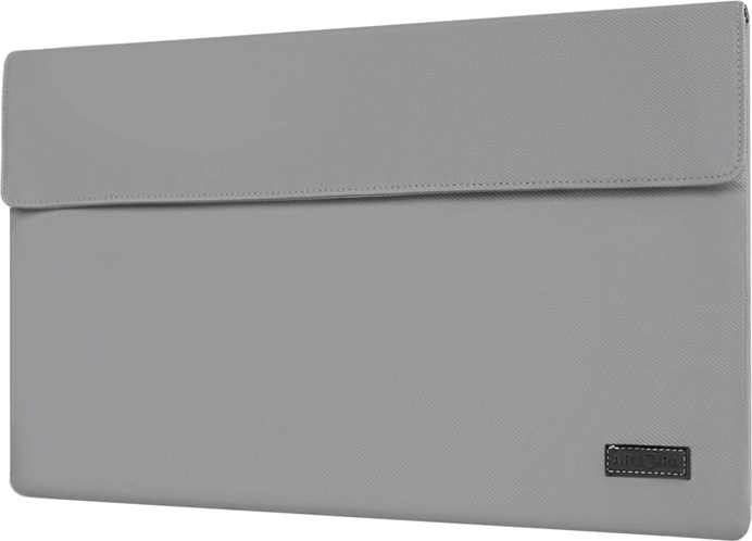 Arzopa 16.1" monitor sleeve made of PU leather, gray