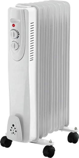 Elektrinis alyvos radiatorius 1500 W su termostatu, 7 sekcijos