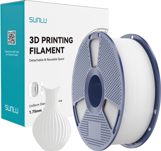 Sunlu PLA Classic baltas filamentos siūlas 1,75 mm – 1 kg