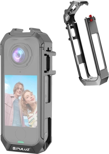 Puluz metalinis apsauginis dėklas Insta360 X4 Air, pilkas