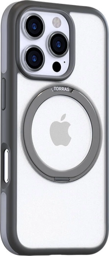Dėklas Torras Ostand R Fusion, skirtas iPhone 16 Pro, pilkas
