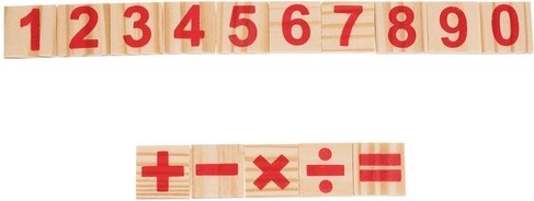 Aiškios detalės su skaičiais ir matematiniais ženklais
