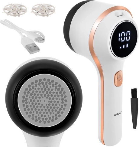 Belaidis pūkelių šalintojas RUHHY su LCD, 6 peiliukais ir USB‑C