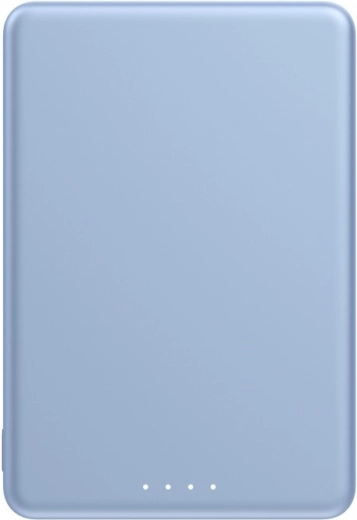 Super slim magnetic power bank 5000 mAh blue
