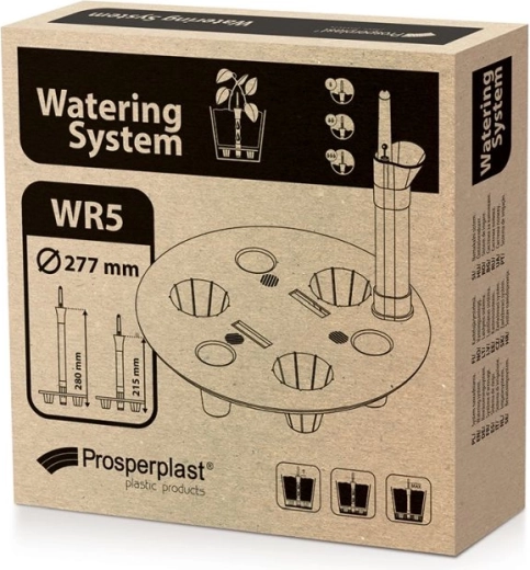 Self-watering system ROUND 27.7 cm with water level gauge