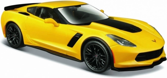 Maisto Corvette Z06 metalinis modelis 1:24 geltonas
