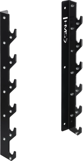 Wall-mounted rack for 6 Olympic bars HMS STR46