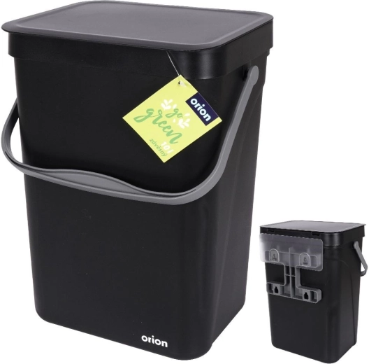Hanging trash can 10 L black