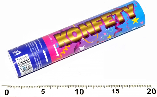 Vakarėlių konfeti šaudyklė 20 cm Wiky