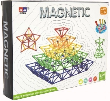 Magnetinis konstruktorius 250 vnt. plastikas ir metalas