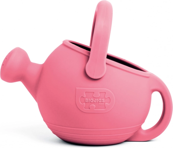 Silikoninė vaikiška laistytuvė Bigjigs Toys – koralų rožinė