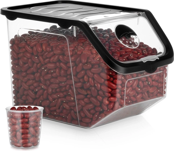 Transparent box for vegetables and fruit with lid 12 l